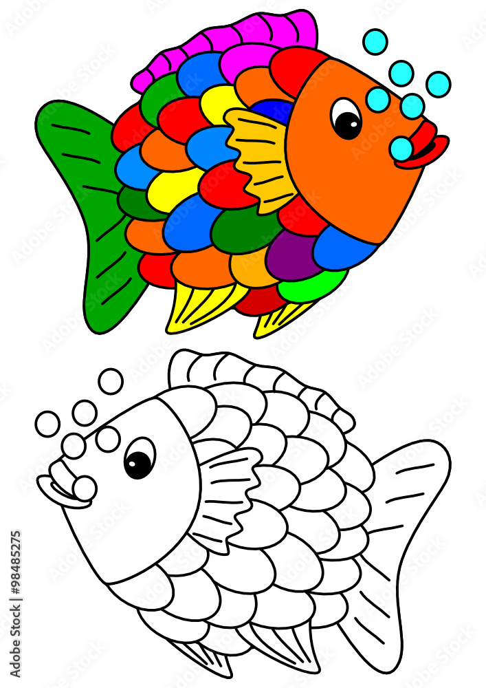 Color coloring book for young children