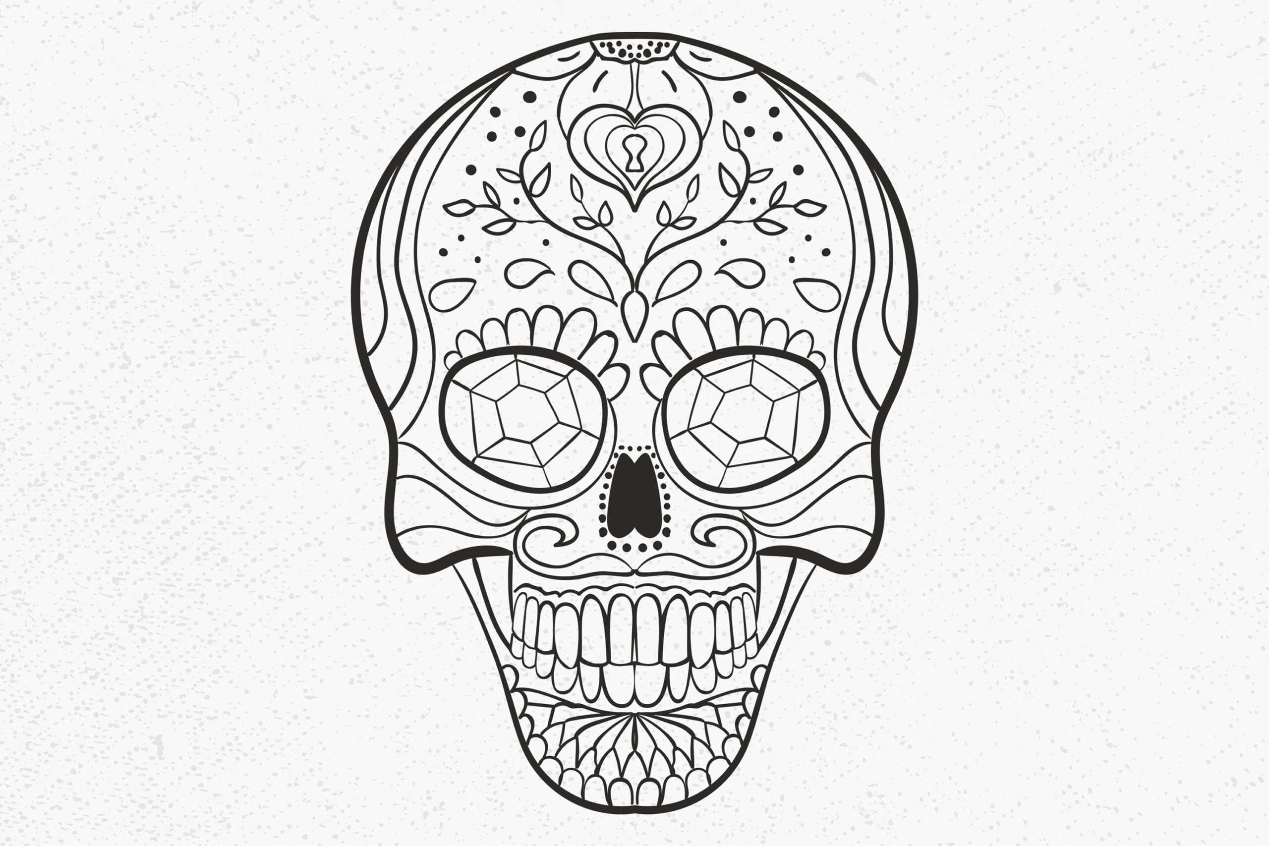 Sugar skull kit svg sugar skull designs kit svg sugar skull coloring book pdf mexican skull svg sugar skull decal svg file day of the dead dios de los muertos