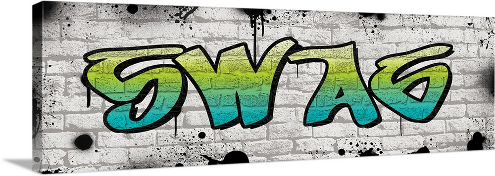 Swag graffiti wall art canvas prints framed prints wall peels great big canvas