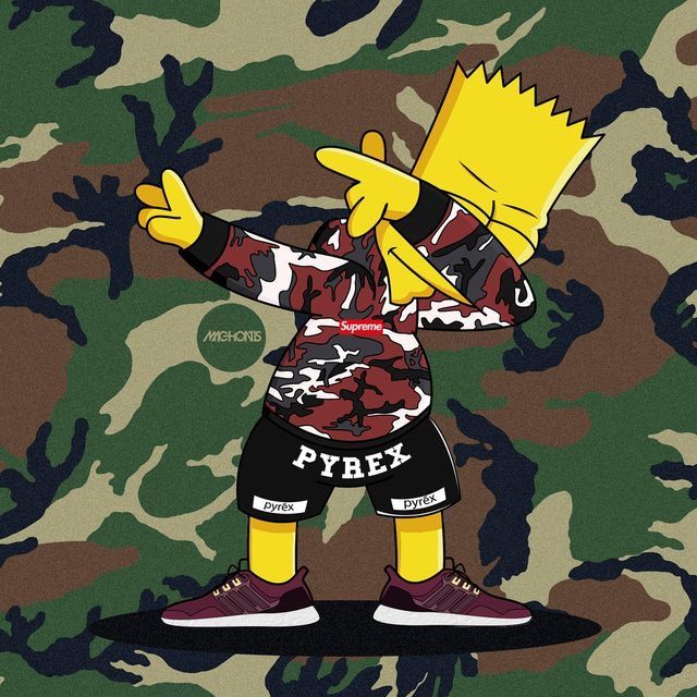 Swagger simpsons art bart simpson bart simpson art