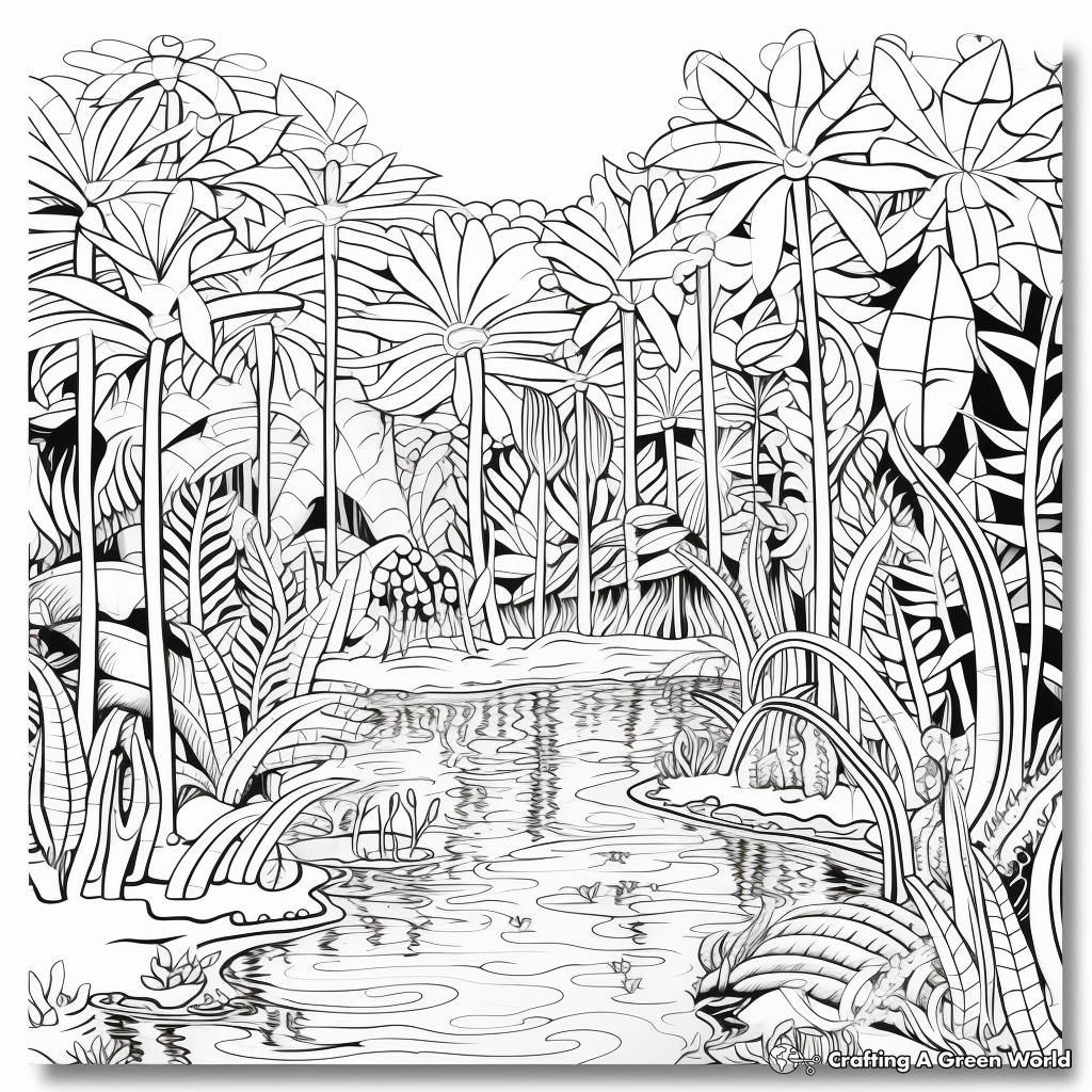 Jungle coloring pages