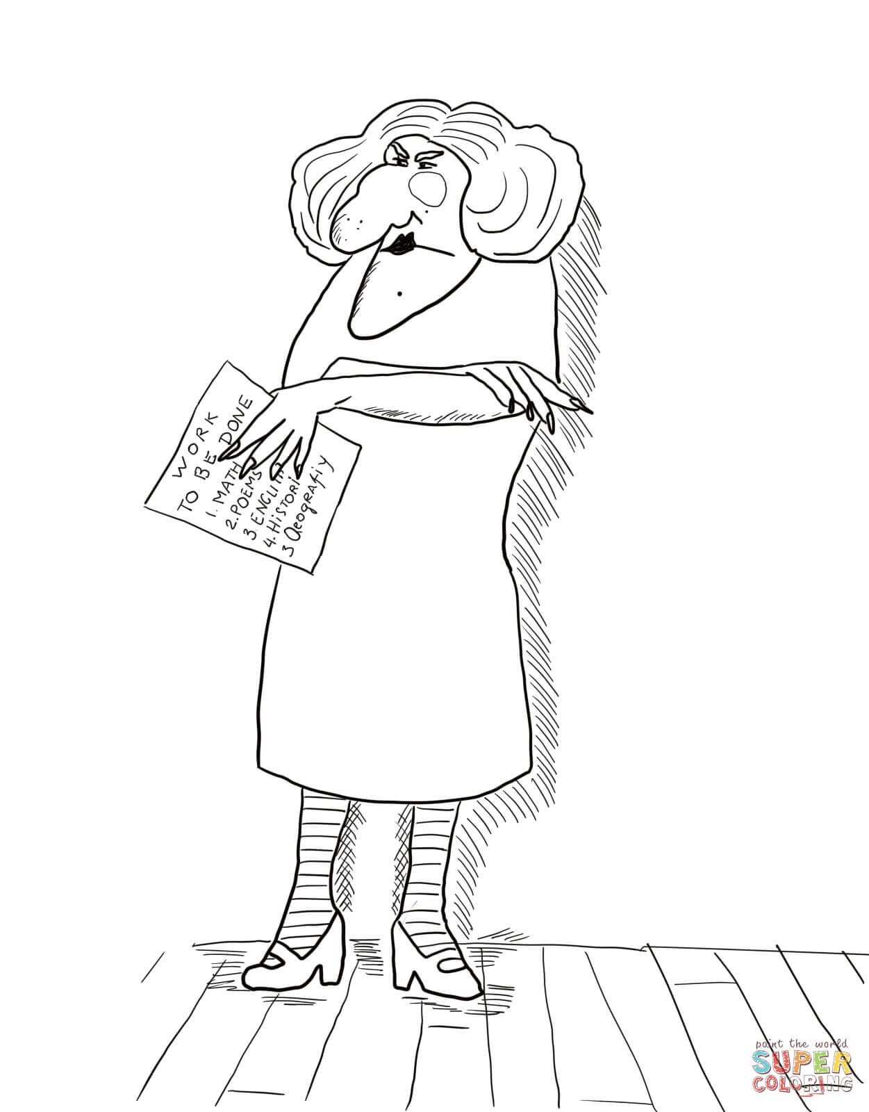 Miss viola swamp coloring page free printable coloring pages