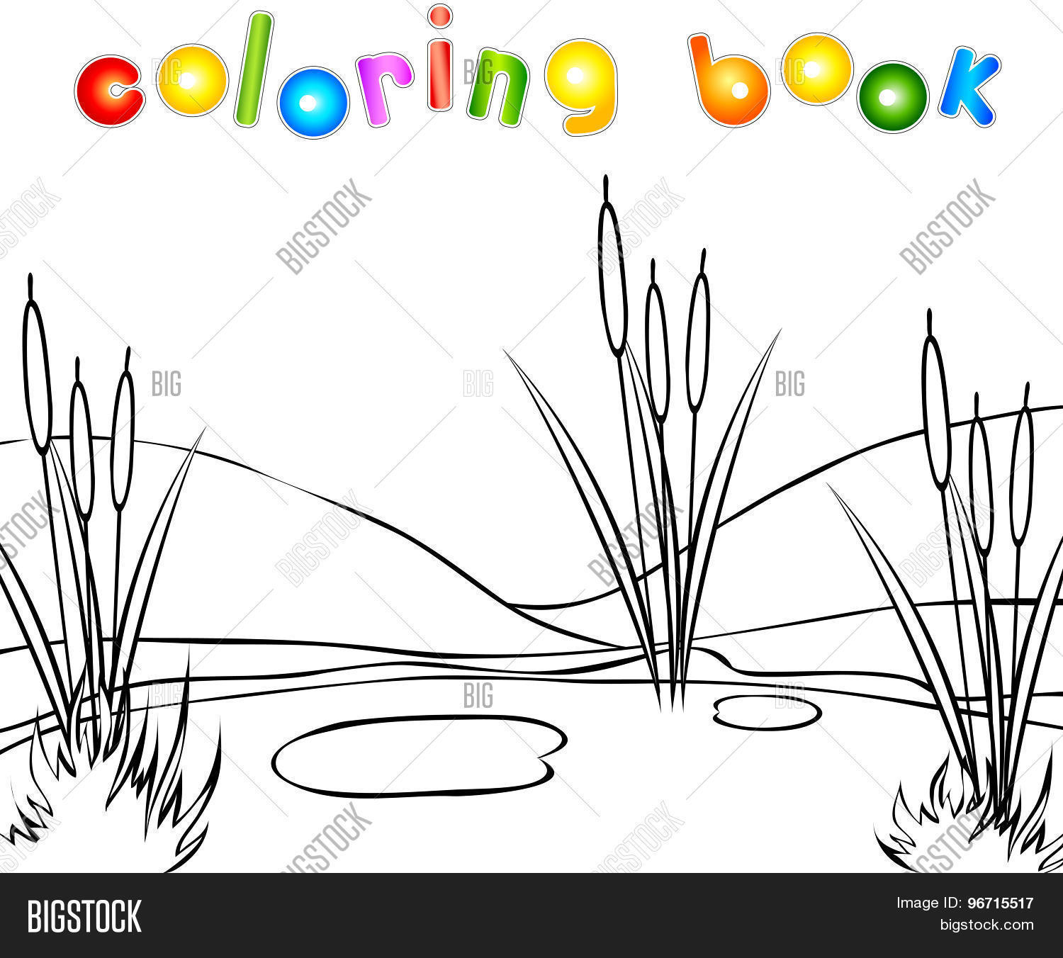 Swamp coloring book image photo free trial bigstock