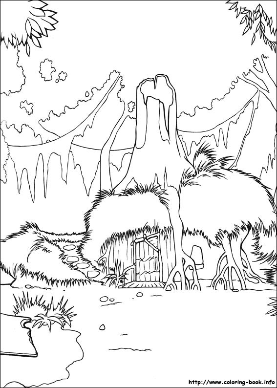 Shrek the third coloring picture