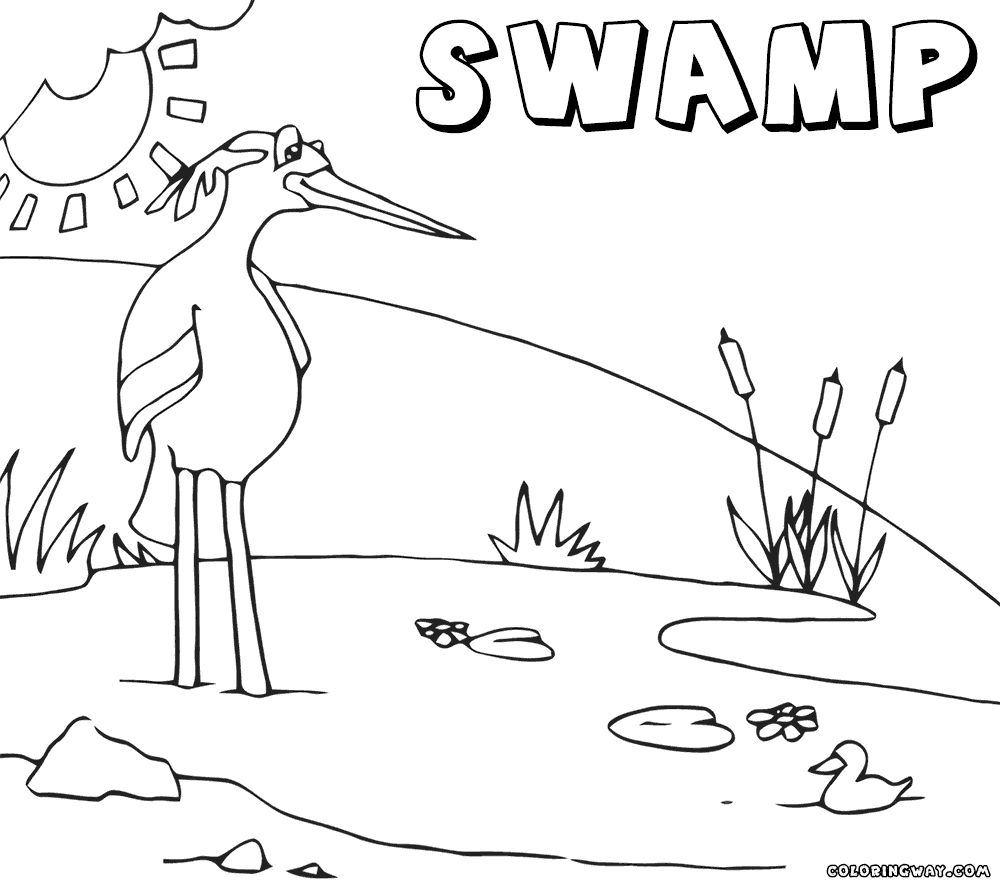 Swamp coloring pages coloring pages to download and print