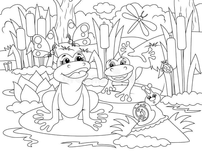 Swamp coloring stock illustrations â swamp coloring stock illustrations vectors clipart