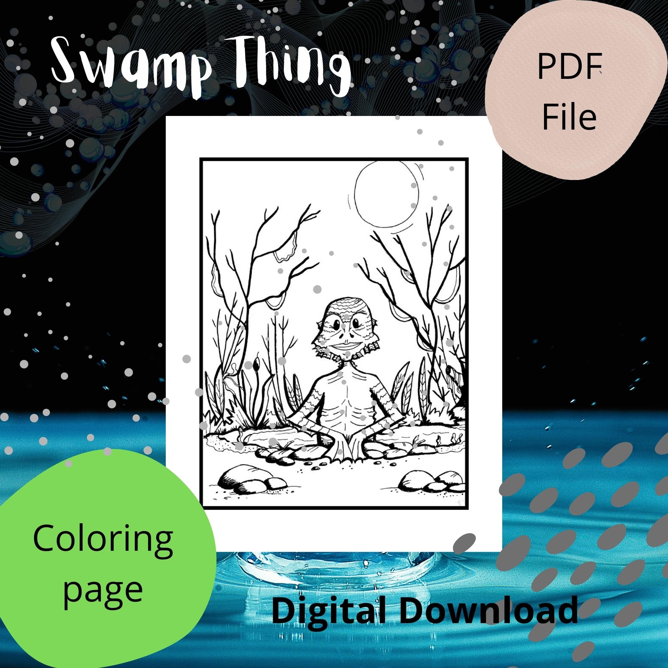 Swamp coloring page