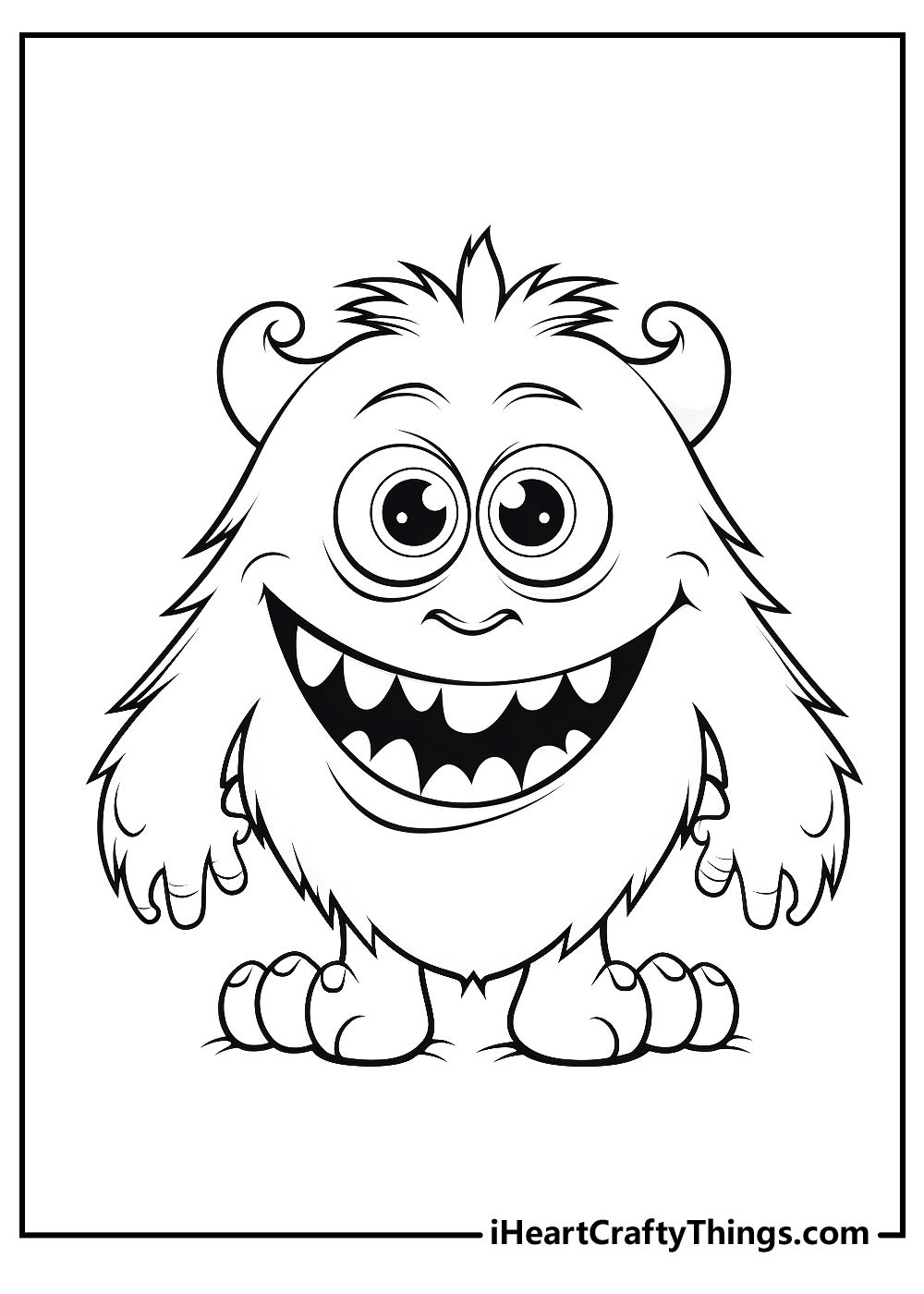 Monster coloring pages free printables