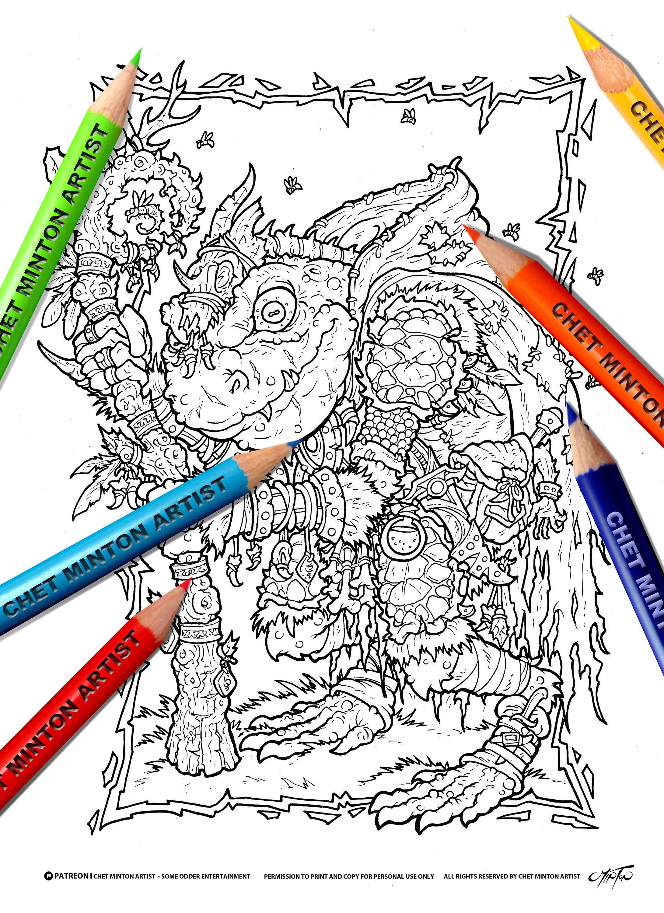 Swamp coloring page