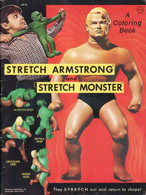 Colouring book theatre stretch armstrong and stretch monster