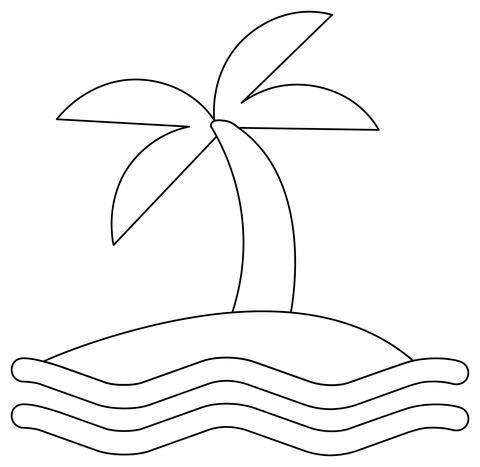 Island coloring page free printable coloring pages