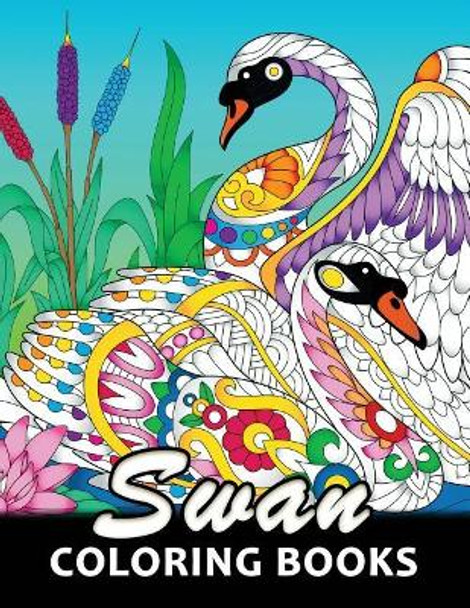 Swan coloring book unique animal coloring book easy fun beautiful coloring pages for adults and grown