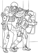 Swat police coloring page free printable coloring pages