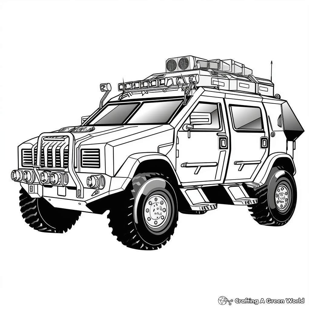 Police car coloring pages