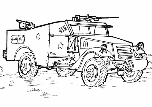 Cool swat police car coloring page