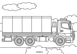 Free printable truck coloring pages for kids