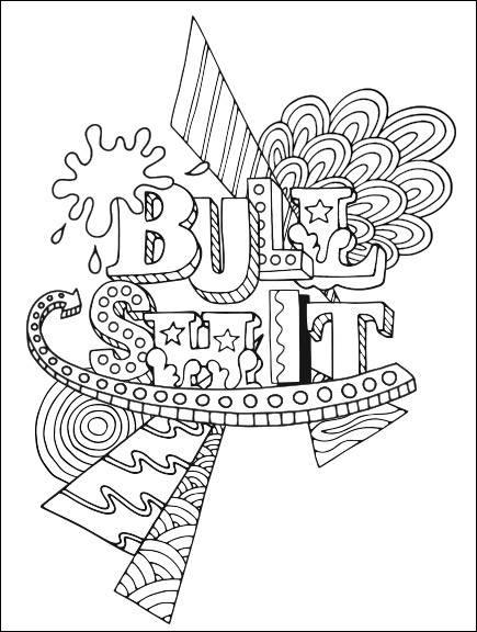 Free printable coloring pages for adults with swear words