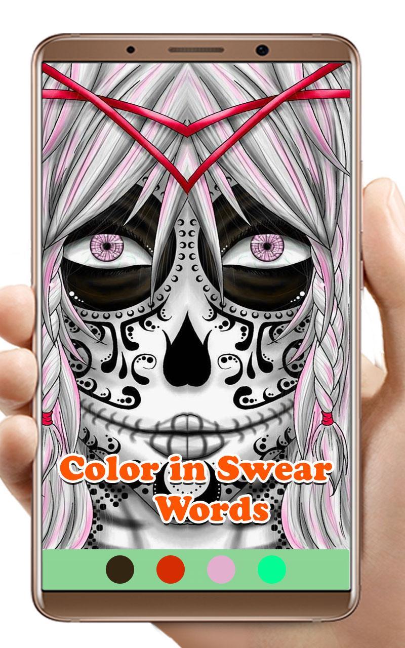 Color by nuber swear words coloring book of adult apk voor android download