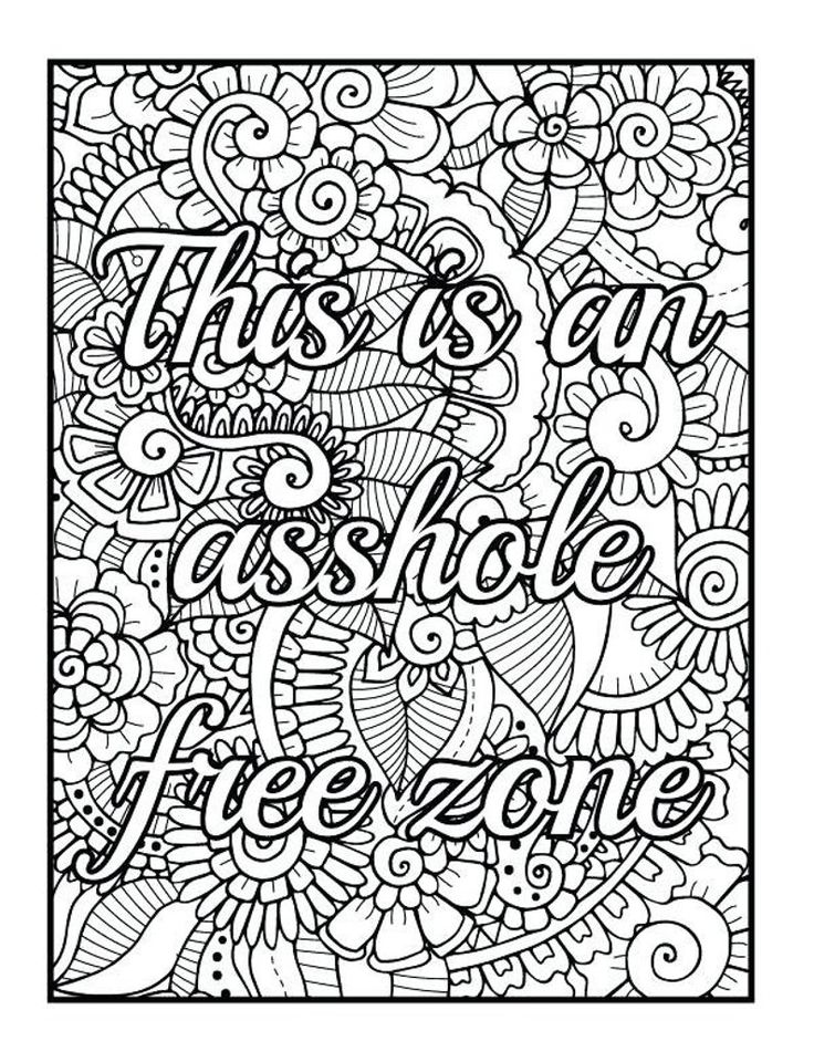 Swear word coloring sheets download now