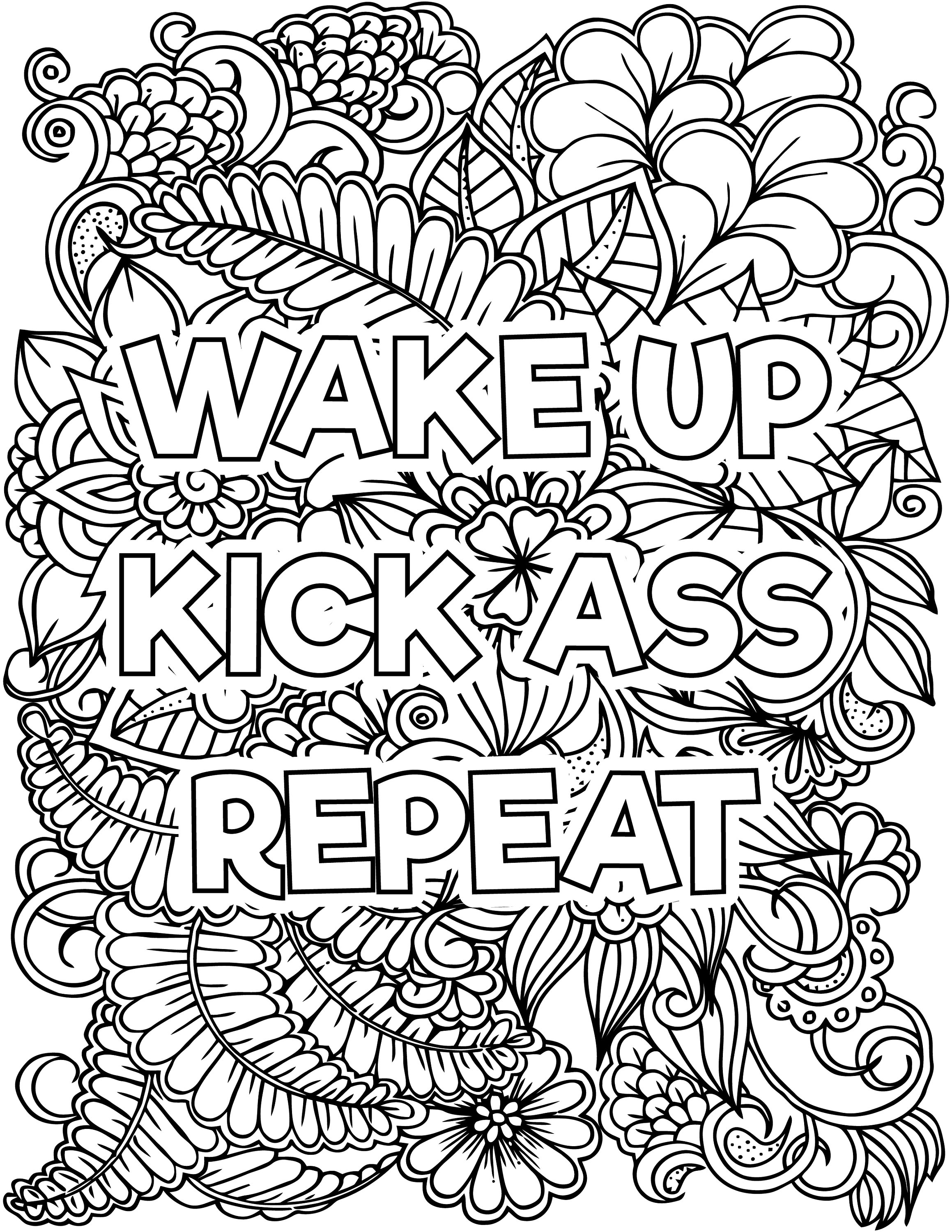 Adult swear word coloring pages adult coloring book with swear words pages