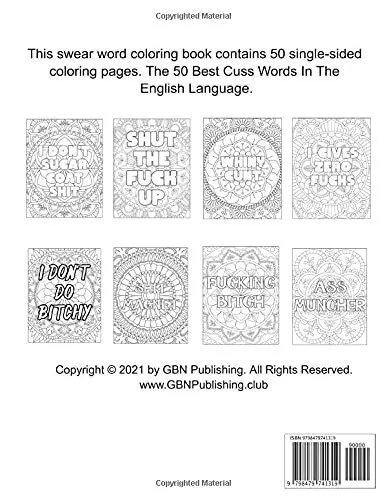 My profanity coloring book swear words you shouldnt say aloud