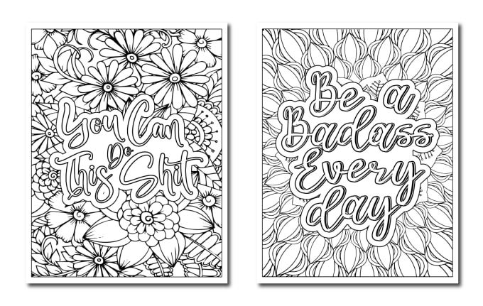 Give you swear word coloring pages by wuleullah