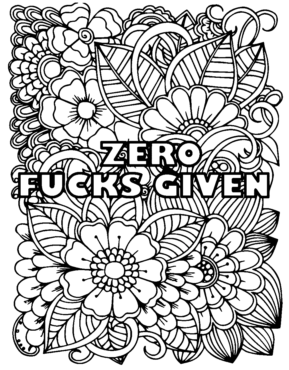 Swear word coloring pages