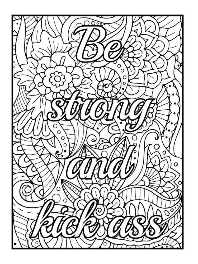 Swear word coloring pages for adults