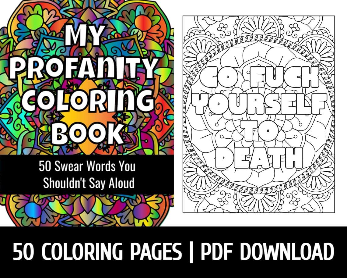 My profanity coloring book