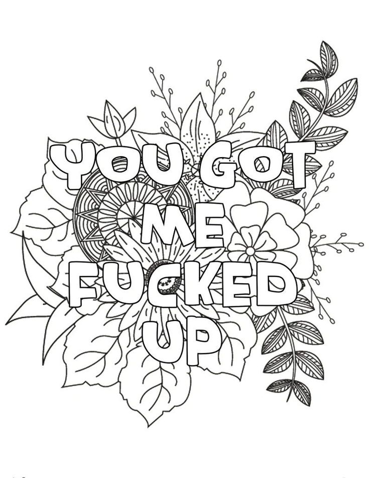 Sweary coloring book for adults printable pdf download