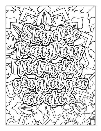 Motivational quotes coloring page inspirational quotes coloring page affirmative quotes coloring page positive quotes coloring page good vibes swear word coloring page motivational typographyãç æ fy ãããããããã