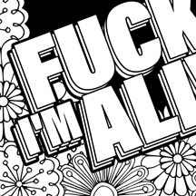 Free printable coloring pages for adults with swear words