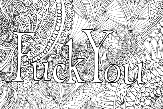 Adult coloring book swear words adult humor coloring pages downloadable adult humor swear words coloring pages printable coloring pages