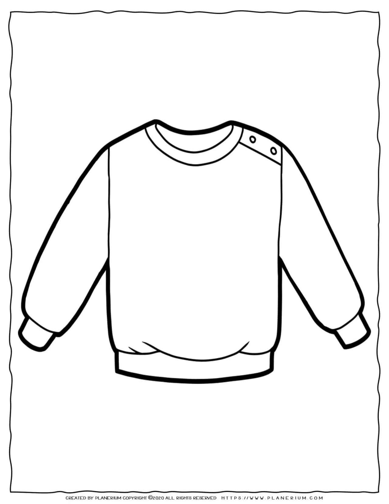 Clothes coloring page