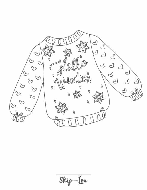 Winter coloring pages skip to my lou