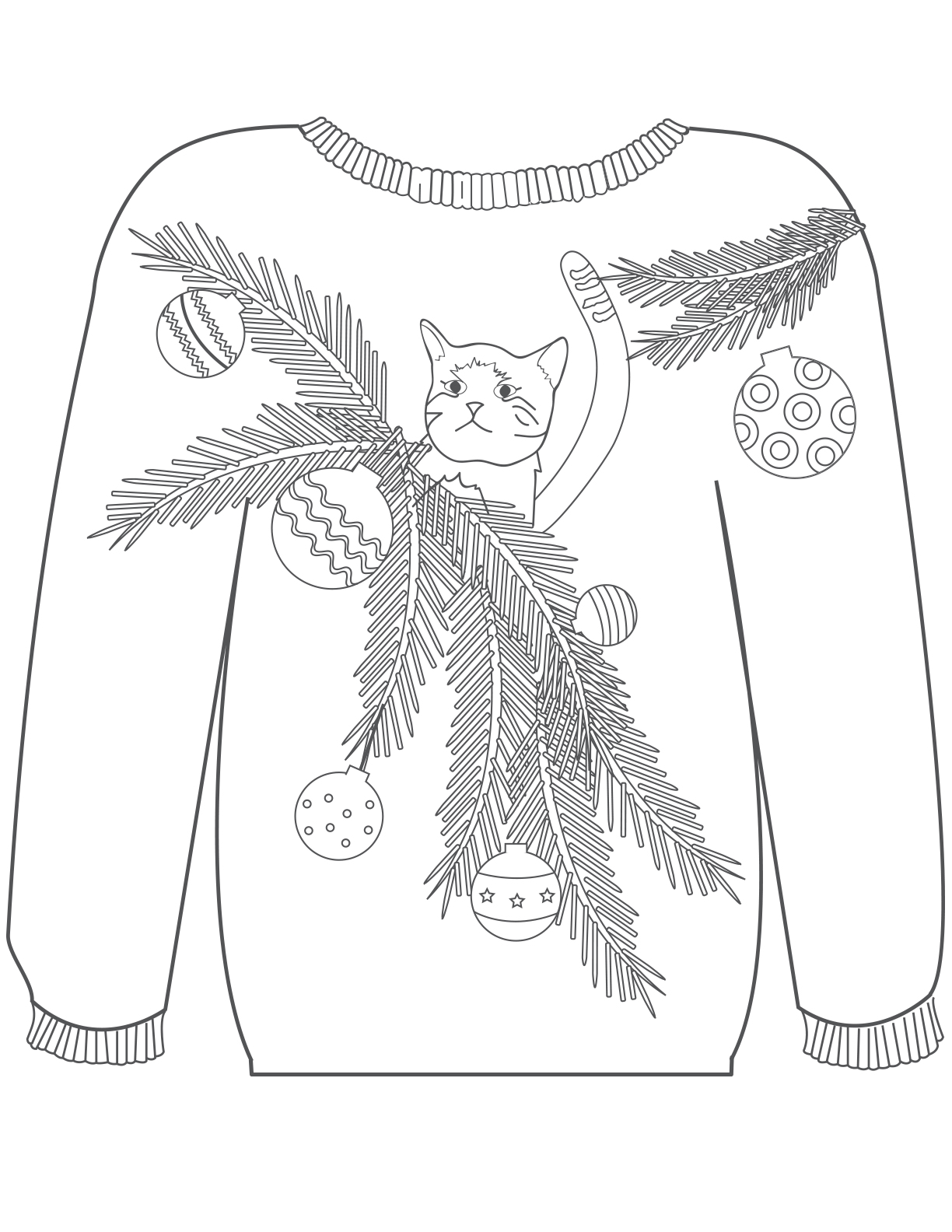 Ugly christmas sweater colouring pages mum in the madhouse