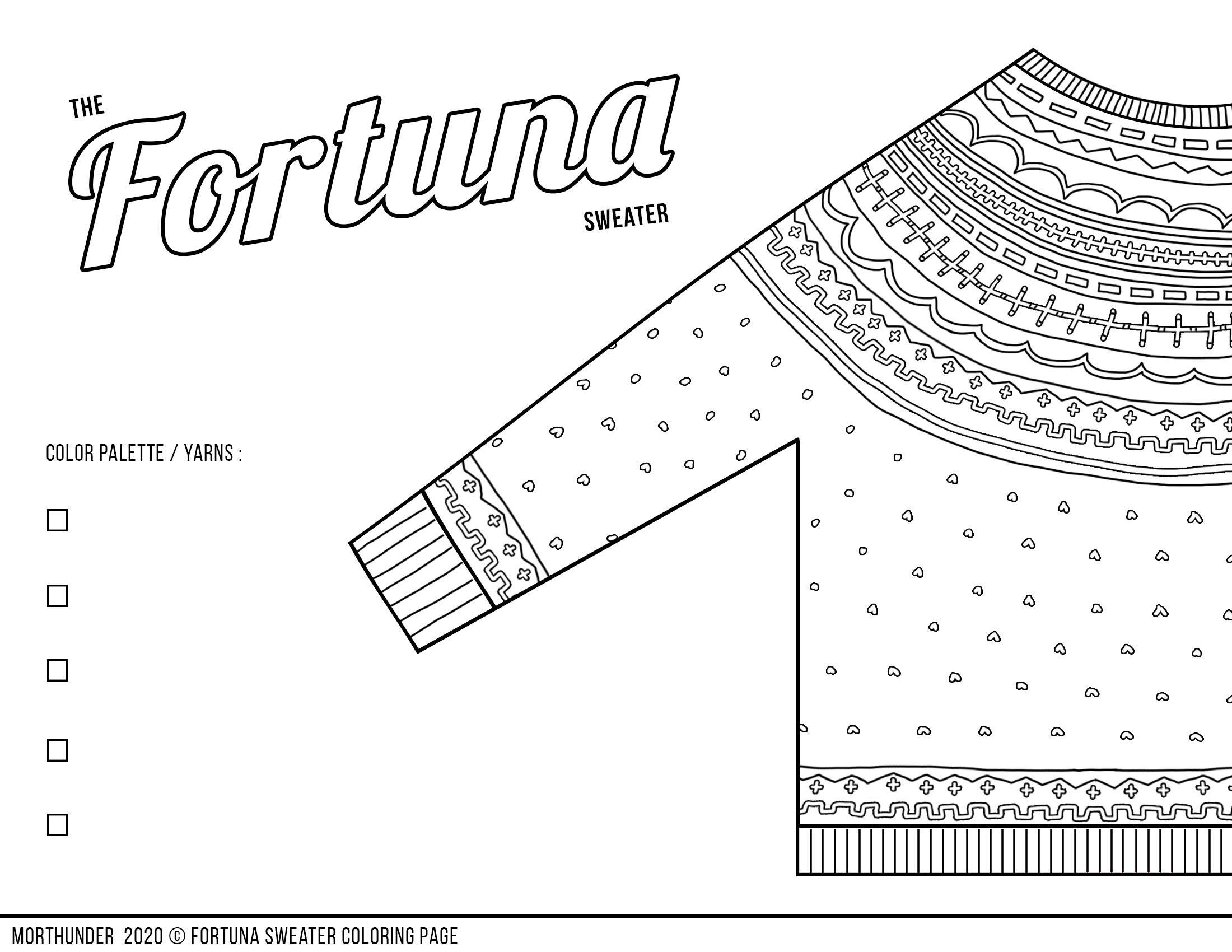 Sweater coloring pages â