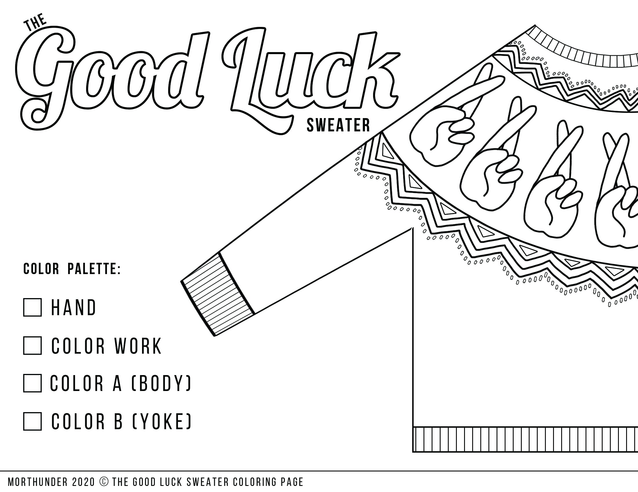 Sweater coloring pages â