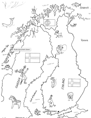 Nordic region coloring pages