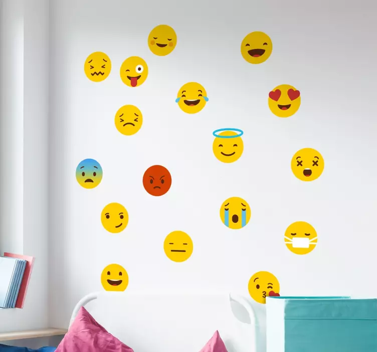 Whatsapp emoji wall stickers