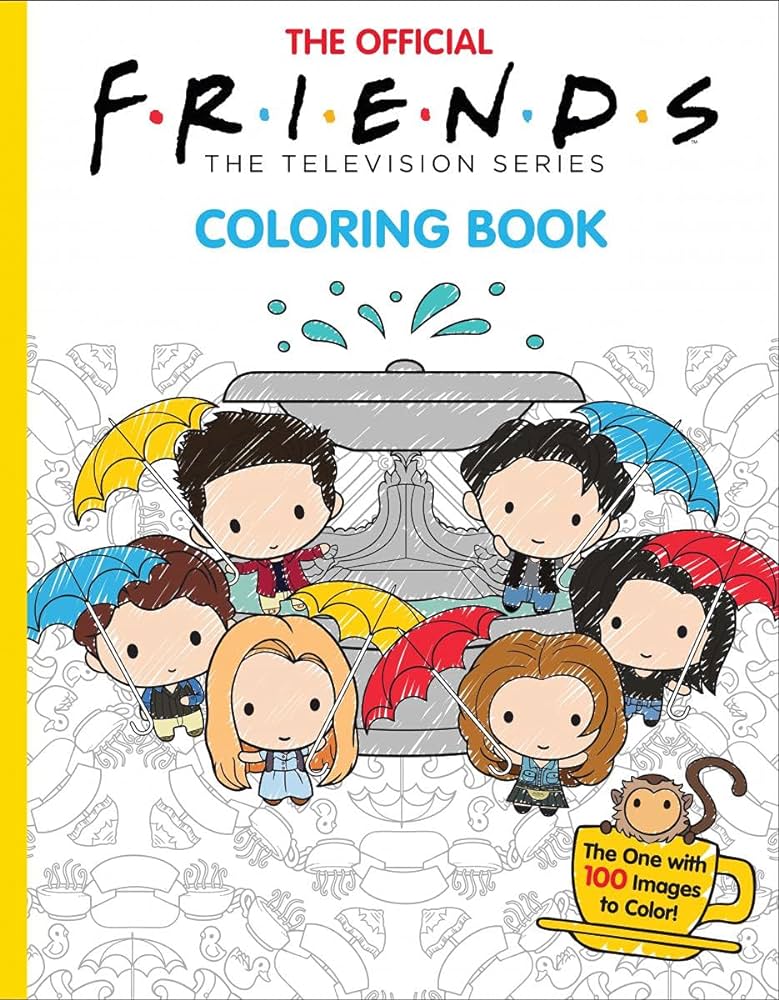 The official friends coloring book the one with images to color ostow micol ward keiron books