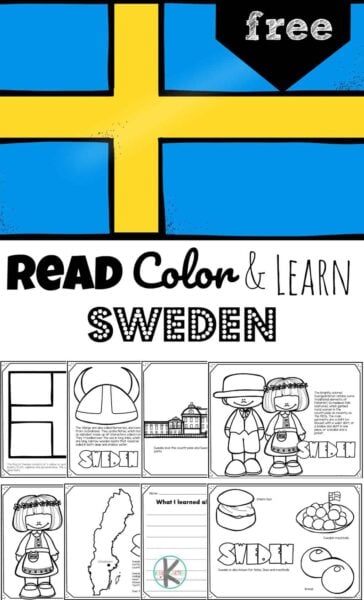 Free printable sweden coloring pages for kids