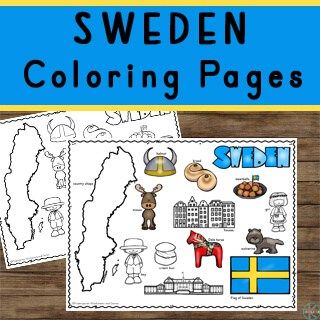Free printable sweden coloring pages to introduce kids to countries around the world sweden around the world crafts for kids coloring pages