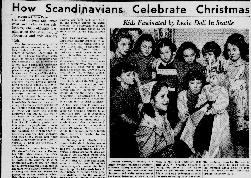 Neh on x happy stluciaday this festival of lights celebration marks the beginning of the christmas season in scandinavia learn how scandinavians celebrate the holiday check out the st lucia doll