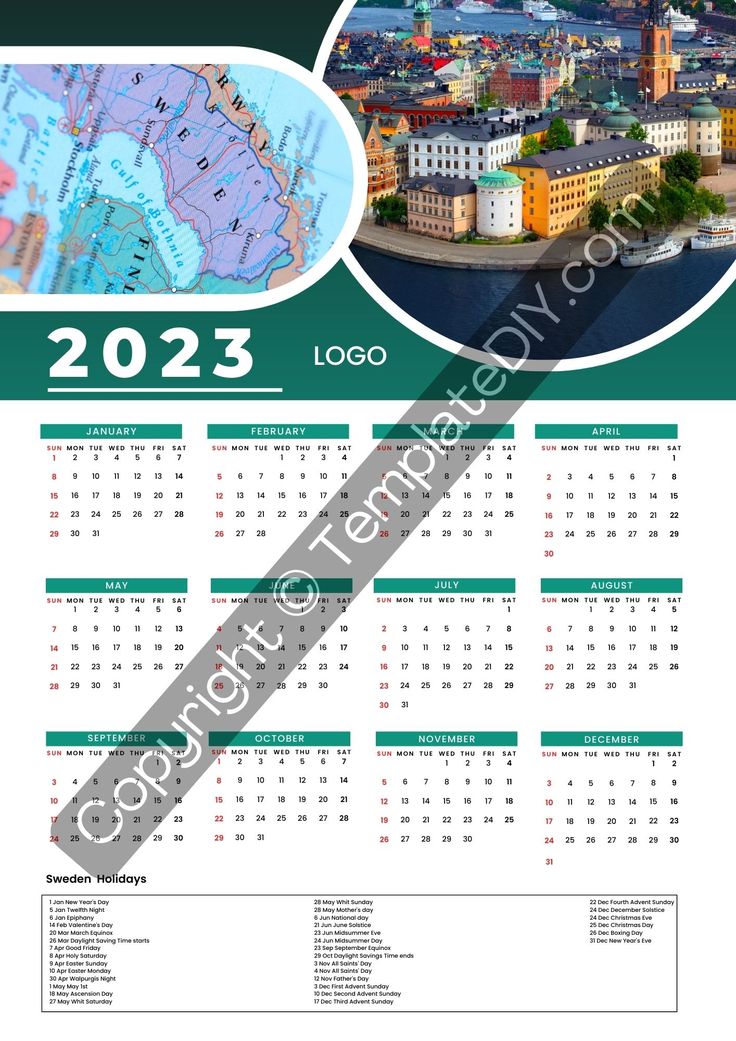 Sweden calendar with holidays in pdf word excel personal calendar calendar holiday calendar