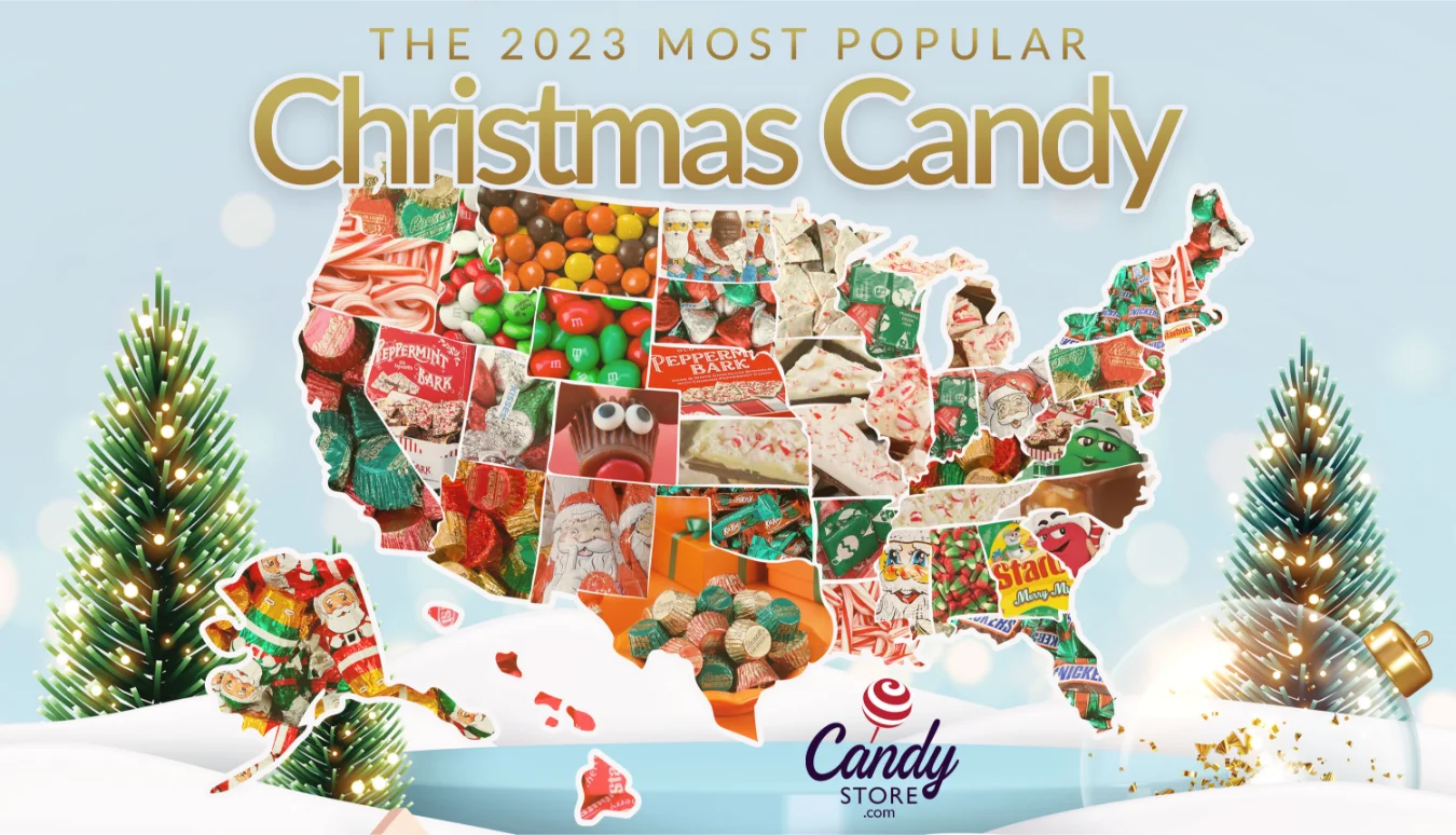 Top christmas candy by state interactive map