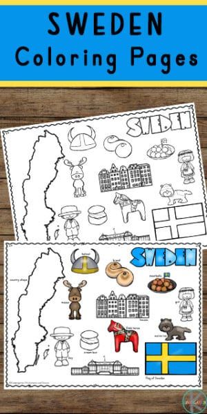Free sweden coloring pages