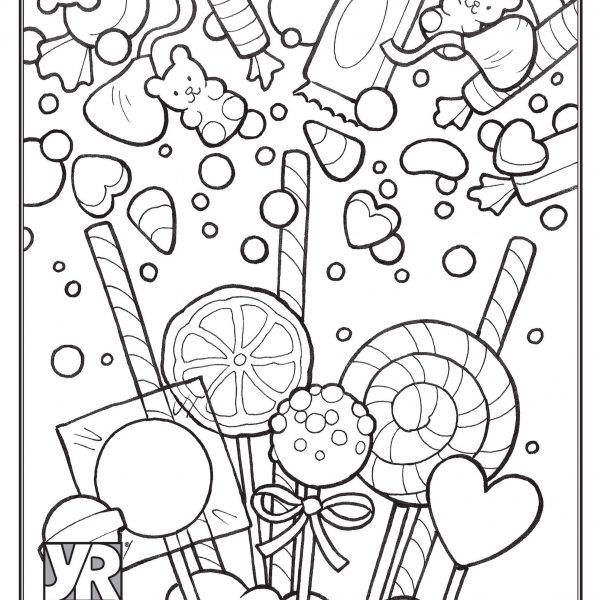 Candy coloring page