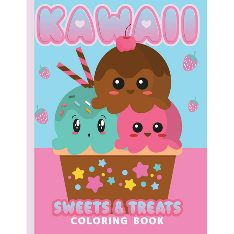 Kawaii coloring book sweets treats cute kawaii coloring pages for all ages