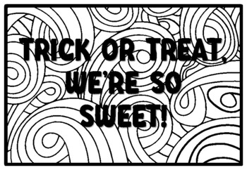 Trick or treat were so sweet candy corn coloring pages fall classroom quo